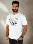 Originalna bela majica z izrazitim napisom