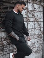 Črna moška športna obleka