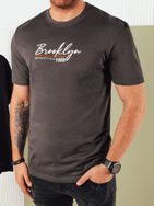 Trendovska grafit majica z izrazitim napisom