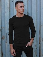 Črn klasičen moški pulover