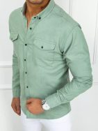Jeans srajca v zeleni barvi