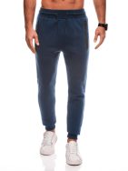 Basic temno modre moške trenirke V5 PABS-0104