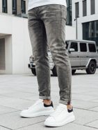 Stilske moške kavbojke v sivi barvi