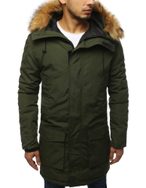 Stilska zimska jakna v zeleni barvi