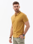 Preprosta rumena polo majica S1374