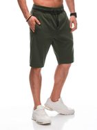 Moške kratke hlače za prosti čas v olivno zeleni barvi SRBS0101/V-2