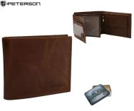 Modna rjava moška denarnica Peterson