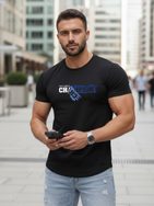 Črna moška majica z napisom CHAMPION