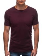 Bordo bombažna majica s kratkimi rokavi TSBS-0100