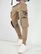 Brezčasne bež jogger hlače z žepi