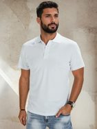 Modna bela moška polo majica
