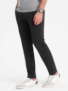 Elegantne grafit chinos hlače klasičnega kroja V2 PACP-0191