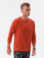 Preprost temno rdeč pulover brez kapuce B978