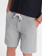 Sive pletene elegantne kratke hlače V1 SRCS-0130