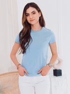 Ženska običajna svetlo modra majica SLR001