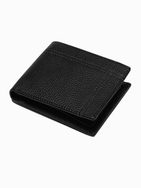 Usnjena denarnica v črni barvi A790