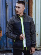 Sodobna prešita jakna modra