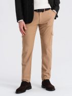Svetlo rjave moške tovorne hlače V4 PACG-0178