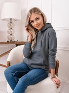 Ženski pulover v temno sivi barvi TLR002