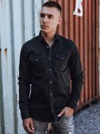 Privlačna črna majica iz džinsa