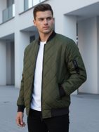 Senzacionalna prešita bomber jakna zelena