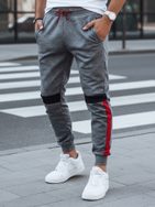 Moške dizajnerske športne hlače v antracitni barvi