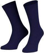 Visoke mornarsko modre bombažne nogavice