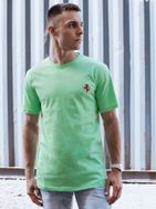 Atraktivna majica v mentol barvi z logom