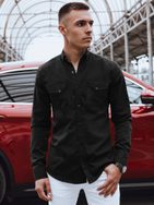 Črna jeans jakna z žepi