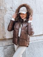 Čudovita ženska jakna v barvi kave SPARKLE