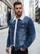 Originalna modra prehodna jeans jakna