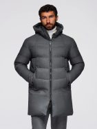 Brezčasna prešita siva moška parka  V2 JALJ-0264