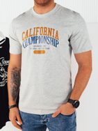 Modna siva majica z napisom