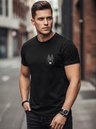 Črna majica z originalnim logotipom K9