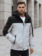 Moška stilska zimska siva jakna