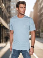 Trendovska svetlo modra majica s kratkimi rokavi in ​​logotipom