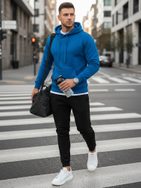 Udoben modro črn set trenirke