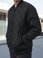 Modna črna moška bomber jakna