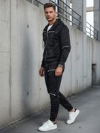 Originalna črna trenirka z okrasnimi zadrgami