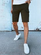 Modne zelene kratke hlače z žepi