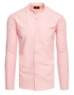 Elegantna rožnata srajca z dolgimi rokavi