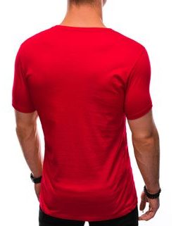 Trendovska rdeča majica S1427