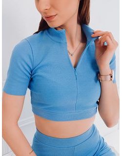 Stilska ženska modra bluza LLR003