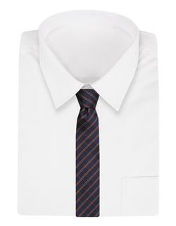 Čudovita karirasta kravata v granatni barvi Alties