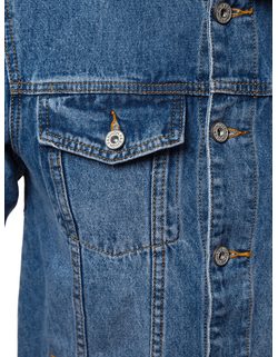 Trendovska nebeško modra jeans jakna T/7518Z