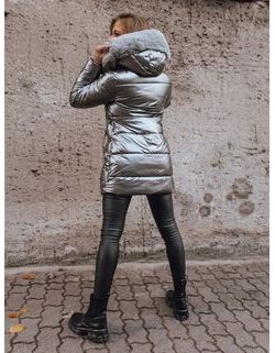 Moderna ženska temno siva bunda Indigo