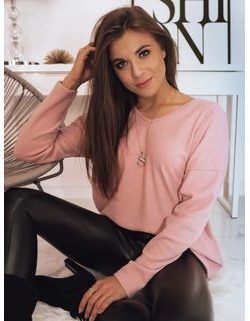 Elegantna ženska bluza Basic Sanny rožnata