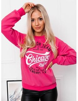 Ženski moden pulover v rožnati barvi TLR028