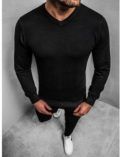 Atraktivni črn moški pulover BL/M005Z
