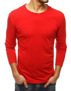 Udobna rdeča majica z dolgimi rokavi